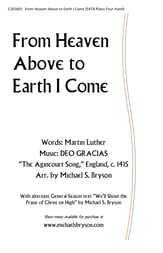 From Heaven Above to Earth I Come SATB choral sheet music cover